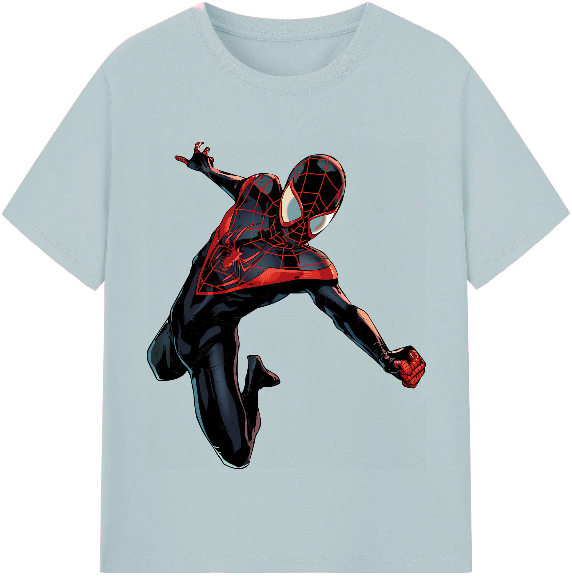 （画像用） Spider Man スパイダーマン 綿100％半袖Tシャツ（フロントプリント）